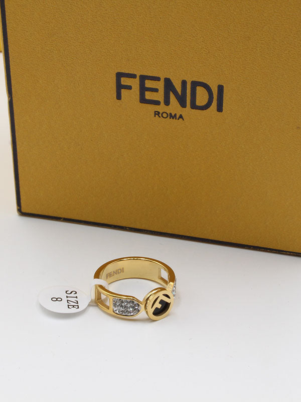 خاتم بلاك فندي خواتم fendi