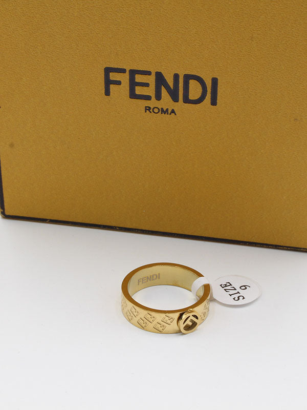 خاتم ذهبي فندي F خواتم fendi ذهبي 6