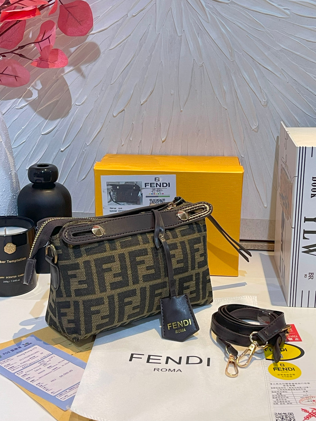 شنطة فندي بنية صغيرة شنط وحقائب fendi bags