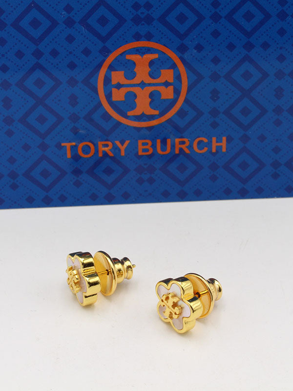 حلق توري بورش فلاور ناعم لوقو حلق tory burch