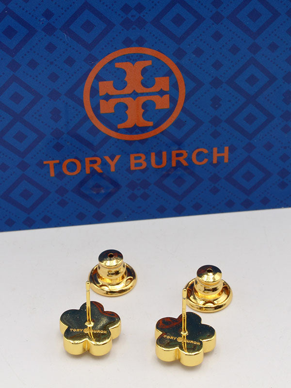 حلق توري بورش فلاور ناعم لوقو حلق tory burch