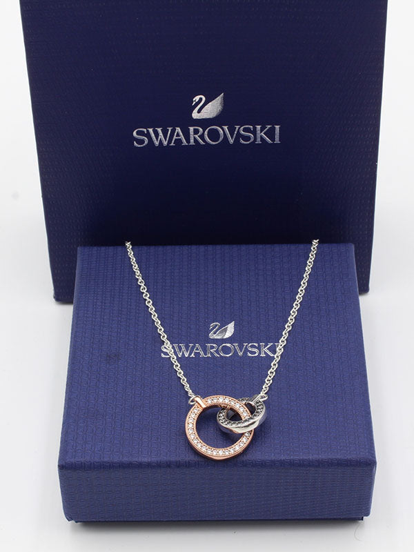 سلسال سواروفسكي حلقات ابيض سلسال Swarovski ابيض
