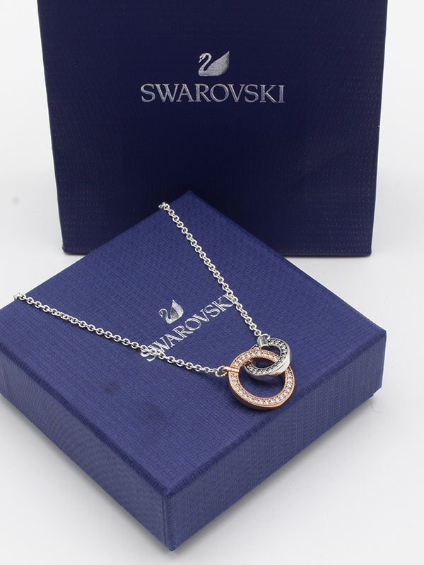 سلسال سواروفسكي حلقات ابيض سلسال Swarovski