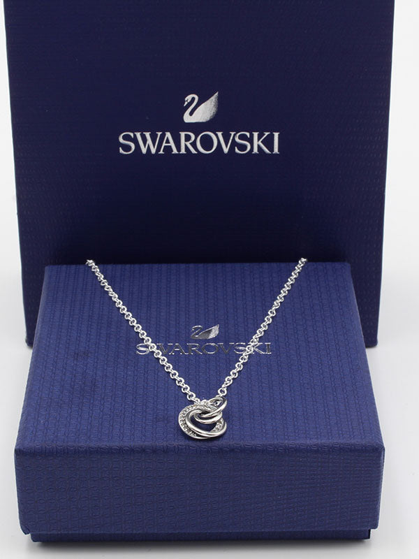 سلسال سواروفسكي حلقات فضة ابيض سلسال Swarovski