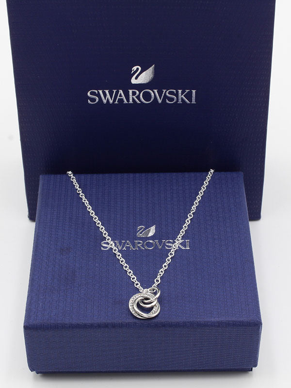 سلسال سواروفسكي حلقات فضة ابيض سلسال Swarovski