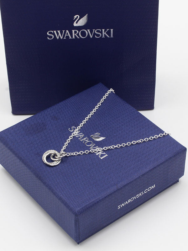 سلسال سواروفسكي حلقات فضة ابيض سلسال Swarovski