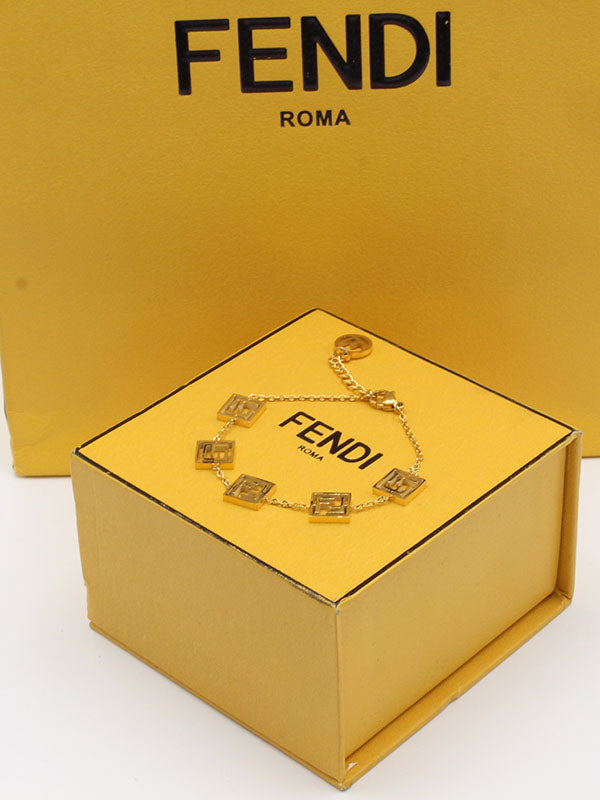 اسواره فندي شاين ذهبي لوقو اسواره fendi