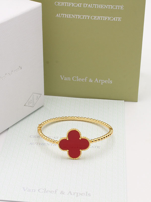 اسواره بانقل فان كليف ملونه اسواره van cleef عنابي