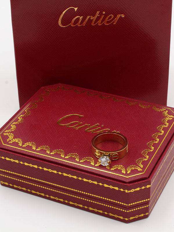 خاتم كارتير سوليتر عريض خواتم CARTIER