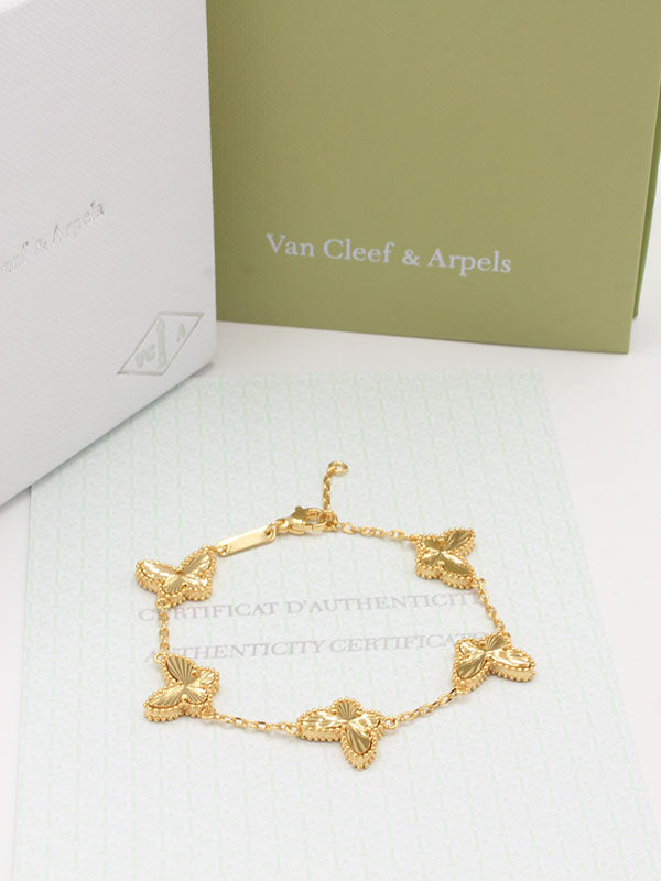 اساور فان كليف فراشه قولد اسواره van cleef ذهبي