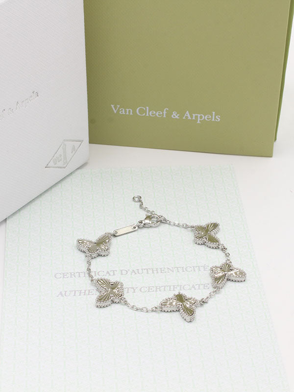 اساور فان كليف فراشه قولد اسواره van cleef فضي