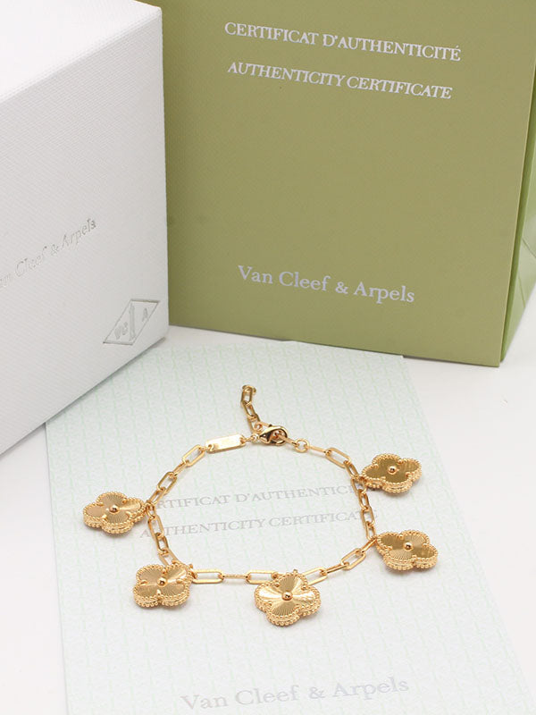 اساور فان كليف ورود جنزير قولد اسواره van cleef