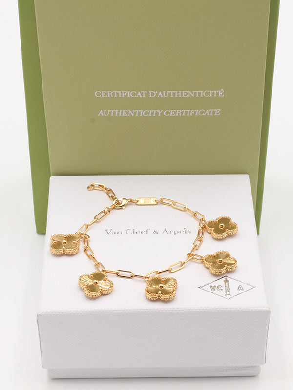 اساور فان كليف ورود جنزير قولد اسواره van cleef ذهبي