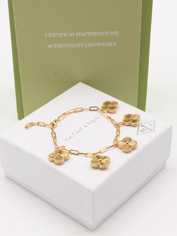 اساور فان كليف ورود جنزير قولد اسواره van cleef