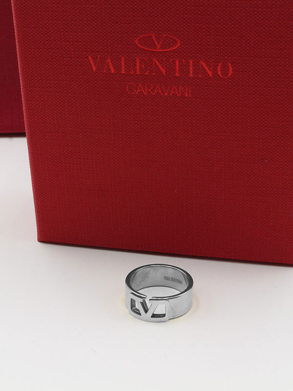 دبلة فالنتينو العريضه خواتم VALENTINO فضي 6