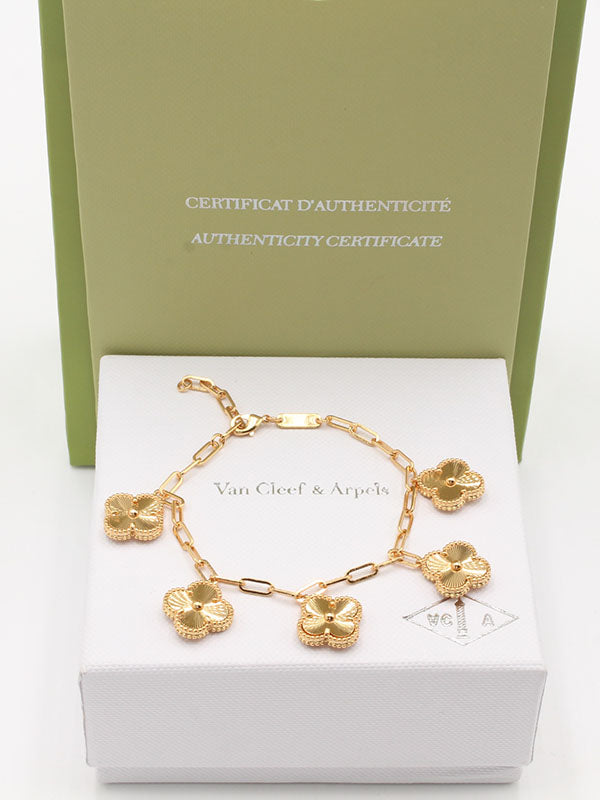 اساور فان كليف ورود جنزير قولد اسواره van cleef