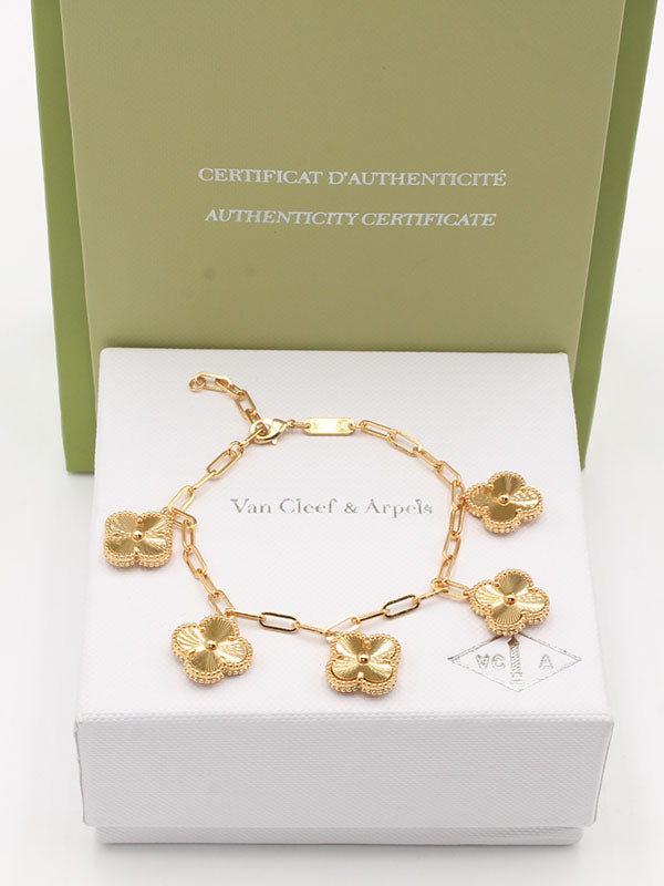 اساور فان كليف ورود جنزير قولد اسواره van cleef