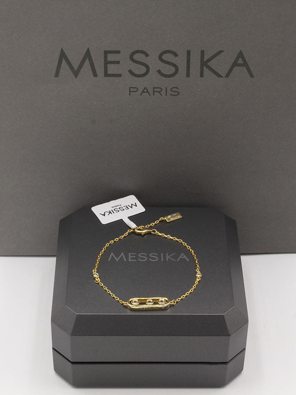 اساور ميسيكا زركون ميتال ثري ستون اسواره messika ذهبي