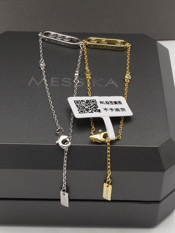 اساور ميسيكا زركون ميتال ثري ستون اسواره messika