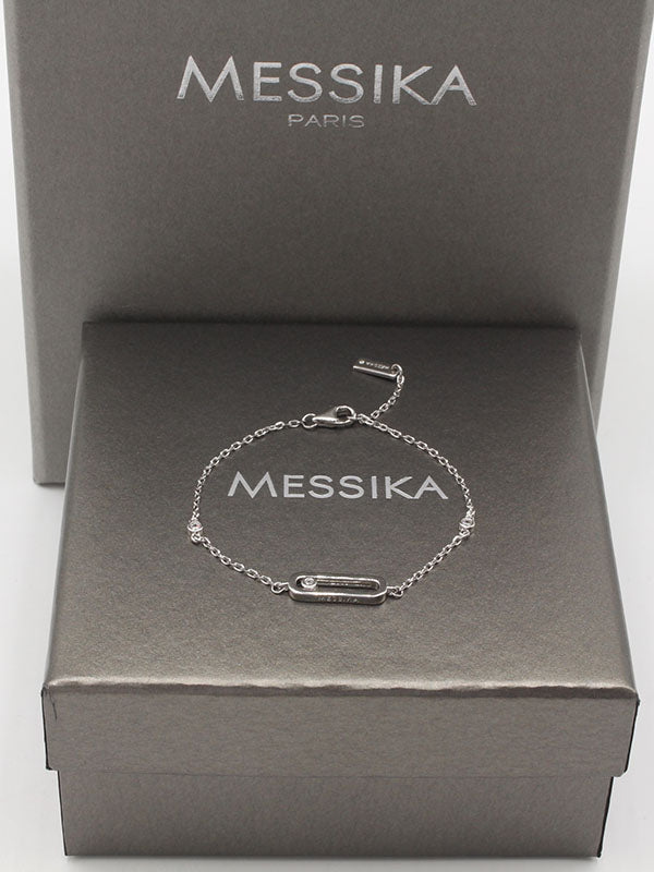 اساور ميسيكا زركون ميتال ون ستون اسواره messika فضي