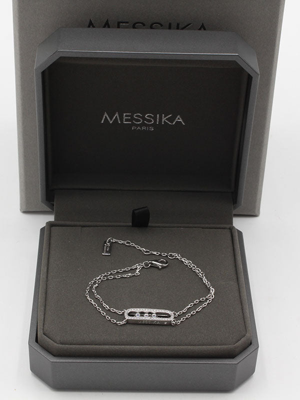 اساور ميسيكا زركون دبل شاين اسواره messika فضي