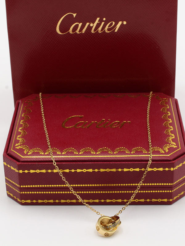 سلسال كارتير لوف زركون لوقو سلسال CARTIER ذهبي