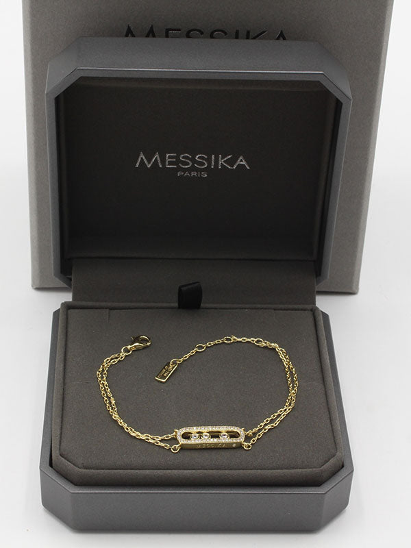 اساور ميسيكا زركون دبل شاين اسواره messika ذهبي