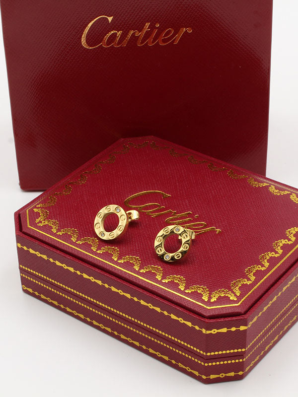 حلق كارتير مدور ميتال حلق CARTIER
