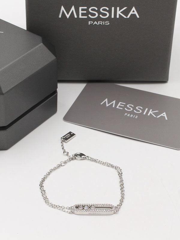 اساور ميسيكا لونق زركون دبل شاين اسواره messika
