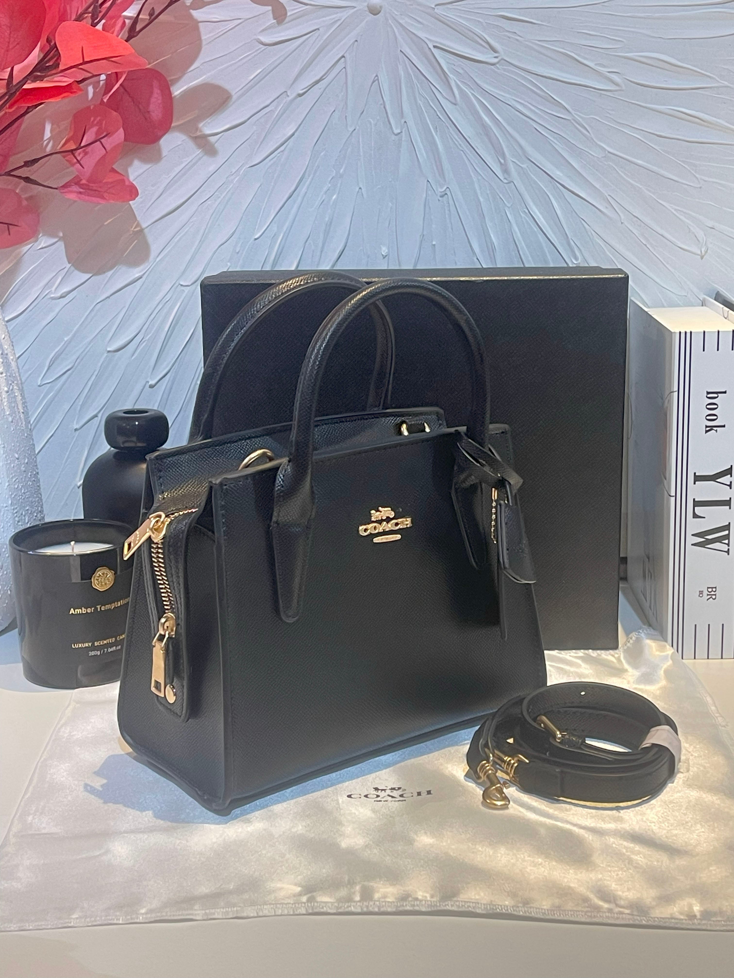 شنطة كوتش رقيلور متوسطه الحجم شنط وحقائب coach bags اسود