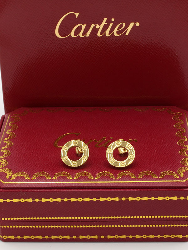 حلق كارتير مدور نو ستون حلق bvlgari
