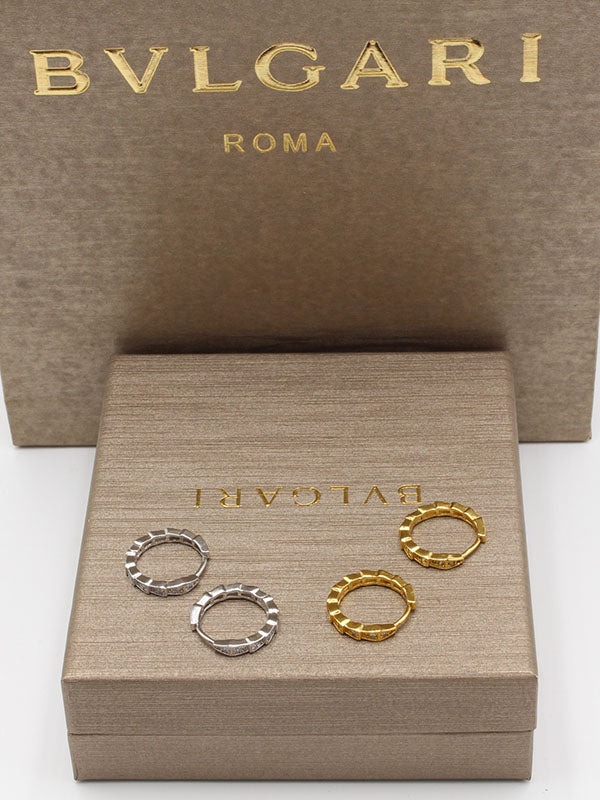 حلق بولغاري زركون مدور وسط حلق bvlgari