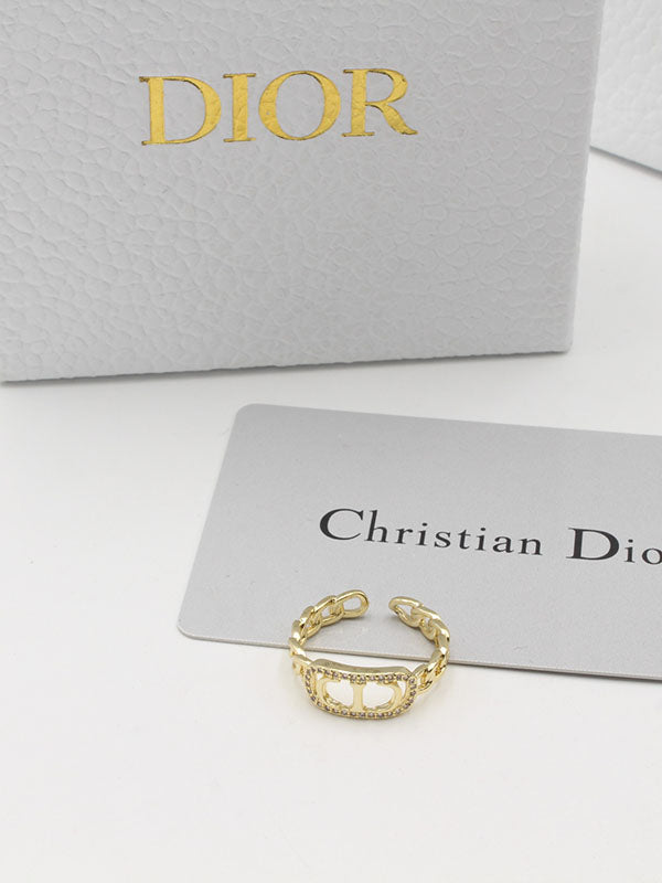 خاتم ديور زركون فري سايز خواتم dior