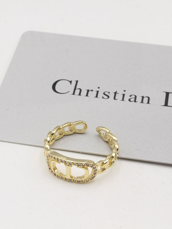 خاتم ديور زركون فري سايز خواتم dior