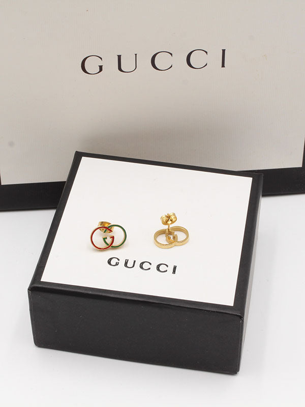 حلق قوتشي صغير حلق gucci ذهبي