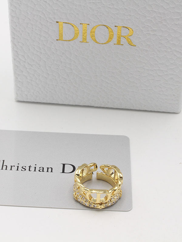 خاتمين ديور خواتم dior ذهبي