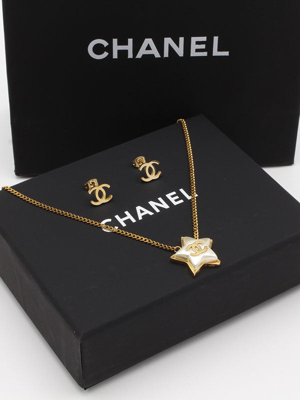 طقم شانيل شيل ستار لوقو اطقم chanel