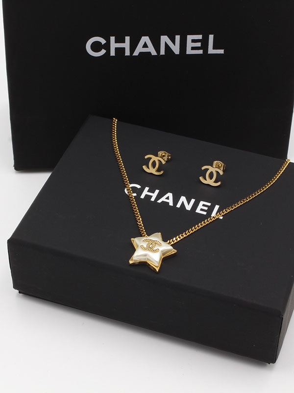 طقم شانيل شيل ستار لوقو اطقم chanel