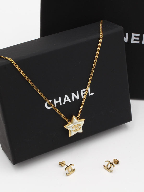 طقم شانيل شيل ستار لوقو اطقم chanel