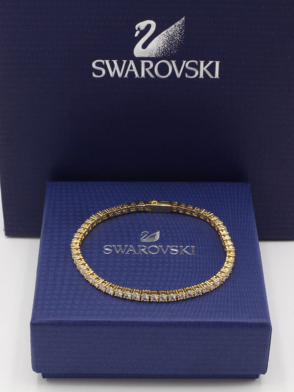اساور تنس سواروفسكي زركون 420 اسواره Swarovski ذهبي
