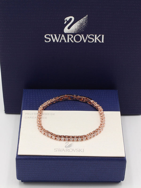 اساور تنس سواروفسكي زركون اسواره Swarovski روز ذهبي