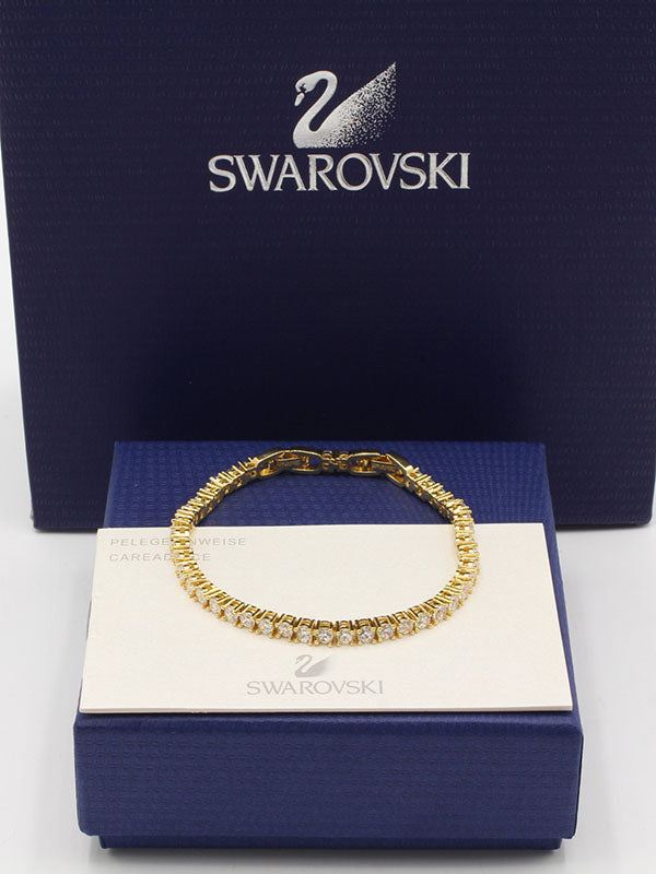 اساور تنس سواروفسكي زركون اسواره Swarovski ذهبي