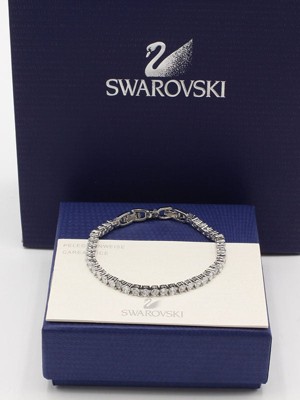 اساور تنس سواروفسكي زركون اسواره Swarovski فضي