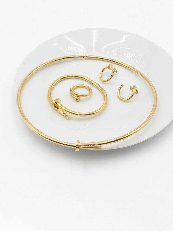 طقم عقد كارتير طوق اطقم CARTIER ذهبي 7