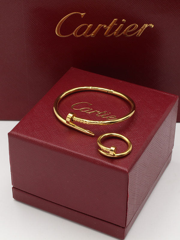 اساور كارتير مع خاتم بناتية اسواره CARTIER ذهبي 5
