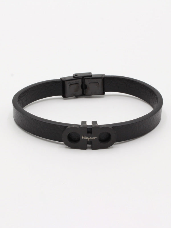 اساور فيرقامو جلد اسود رجالية اسواره jewel اسود