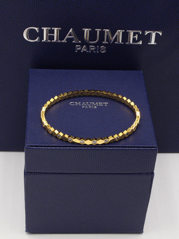 اسواره شومية هاف ستون زركون لوقو اسواره chaumet