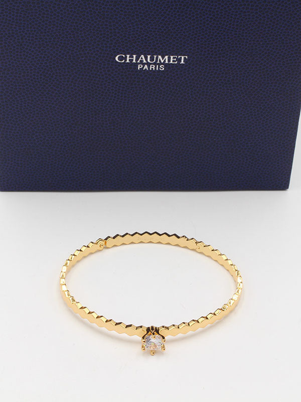 اسواره شومية زركون ون ستون لوقو اسواره chaumet