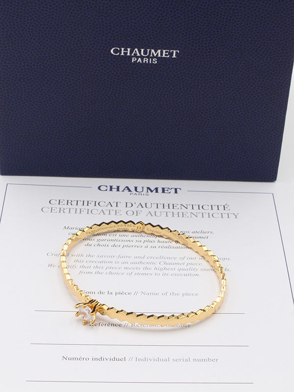 اسواره شومية زركون ون ستون لوقو اسواره chaumet