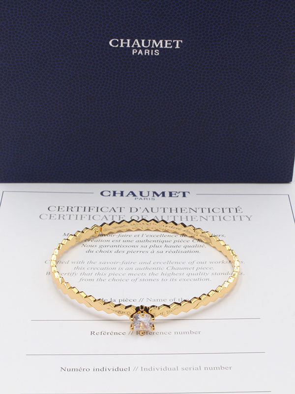 اسواره شومية زركون ون ستون لوقو اسواره chaumet